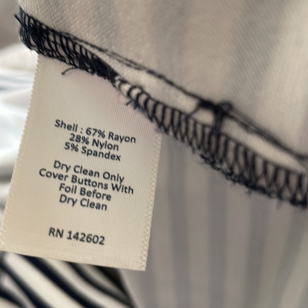 Sail To Sable Navy Stripe Button Back Stop - image 4